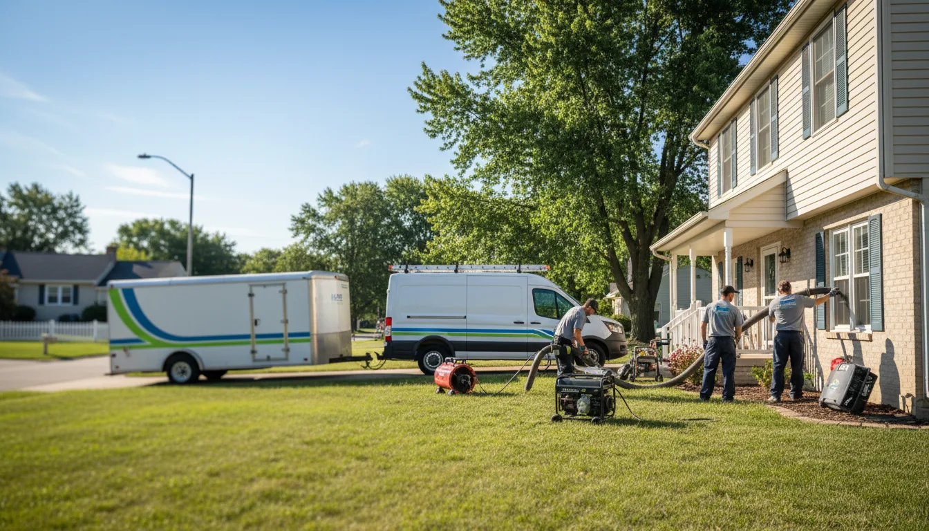 Flooded Basement Restoration And Cleanup With Repair in Cologne, MN near me